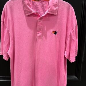 Men's Pink Aviator Nation Polo Shirt